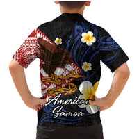 American Samoa Flag Day Family Matching Mermaid Dress and Hawaiian Shirt Polynesian Tatau Art and Plumeria