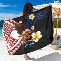American Samoa Flag Day Sarong Polynesian Tatau Art and Plumeria
