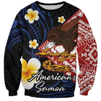 American Samoa Flag Day Sweatshirt Polynesian Tatau Art and Plumeria