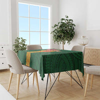 Personalised Manuʻa Islands Tablecloth Polynesian Style with Rooster Tattoo and Tropical Plants LT03 - Polynesian Pride