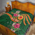Manuʻa Islands Quilt Polynesian Art Tattoo Style and Tropical Plants