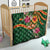 Manuʻa Islands Quilt Polynesian Art Tattoo Style and Tropical Plants