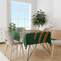 Personalised Manuʻa Islands Tablecloth Polynesian Art Tattoo Style and Tropical Plants LT03 - Polynesian Pride