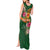 Manuʻa Islands Tank Maxi Dress Polynesian Art Tattoo Style and Tropical Plants