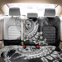 Hafa Adai Guam Back Car Seat Cover Polynesian Palm Tree Tattoo Hibiscus and Plumeria Art