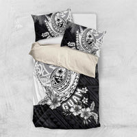 Hafa Adai Guam Bedding Set Polynesian Palm Tree Tattoo Hibiscus and Plumeria Art
