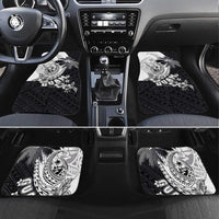Hafa Adai Guam Car Mats Polynesian Palm Tree Tattoo Hibiscus and Plumeria Art