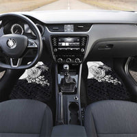 Hafa Adai Guam Car Mats Polynesian Palm Tree Tattoo Hibiscus and Plumeria Art