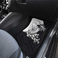 Hafa Adai Guam Car Mats Polynesian Palm Tree Tattoo Hibiscus and Plumeria Art