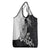Hafa Adai Guam Grocery Bag Polynesian Palm Tree Tattoo Hibiscus and Plumeria Art