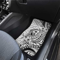 Guam-Land of the Chamorro Car Mats Polynesian Tattoo Style Hibiscus and Plumeria Art
