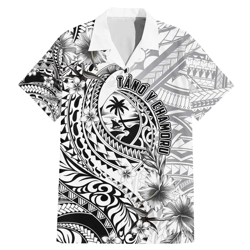 Guam-Land of the Chamorro Family Matching Mermaid Dress and Hawaiian Shirt Polynesian Tattoo Style Hibiscus and Plumeria Art