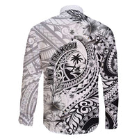 Guam-Land of the Chamorro Family Matching Summer Maxi Dress and Hawaiian Shirt Polynesian Tattoo Style Hibiscus and Plumeria Art