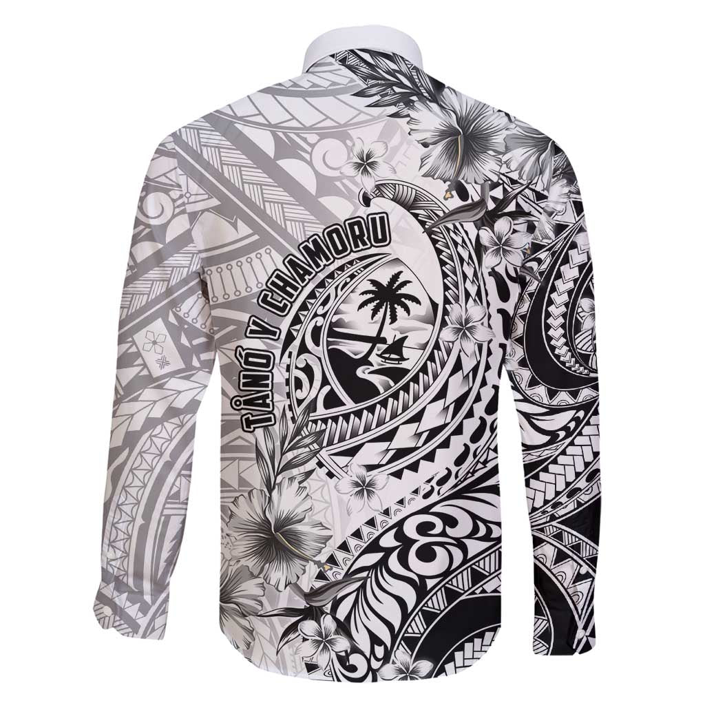 Guam-Land of the Chamorro Family Matching Tank Maxi Dress and Hawaiian Shirt Polynesian Tattoo Style Hibiscus and Plumeria Art