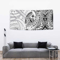 Guam-Land of the Chamorro Tapestry Polynesian Tattoo Style Hibiscus and Plumeria Art