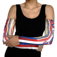 Hawaiian Sea Animals Arm Sleeves with Lei and Flag Style LT03 - Polynesian Pride
