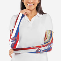Hawaiian Sea Animals Arm Sleeves with Lei and Flag Style LT03 - Polynesian Pride