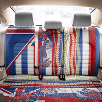 Hawaiian Sea Animals Back Car Seat Cover with Lei and Flag Style