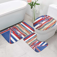 Hawaiian Sea Animals Bathroom Set with Lei and Flag Style LT03 - Polynesian Pride