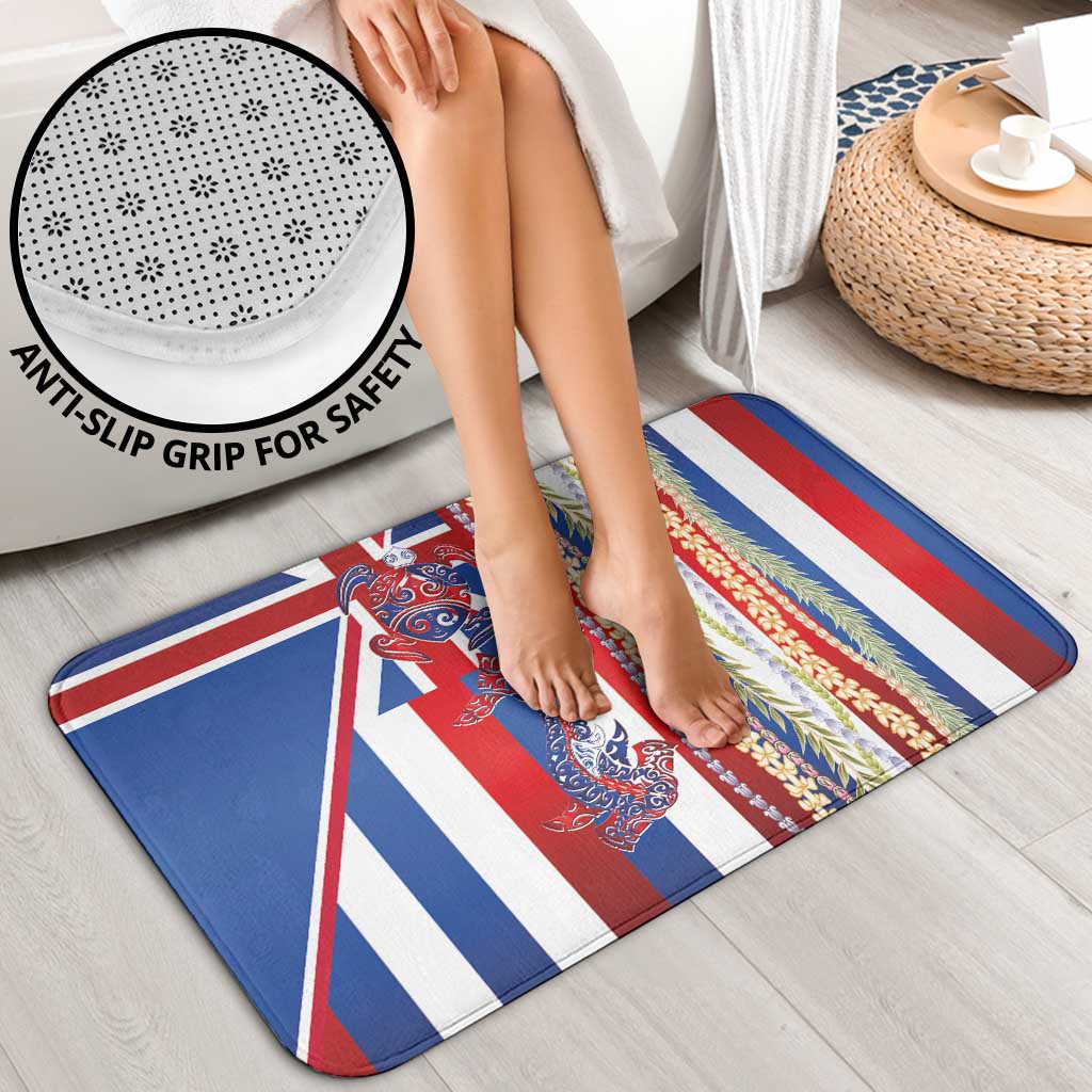 Hawaiian Sea Animals Bathroom Set with Lei and Flag Style LT03 - Polynesian Pride