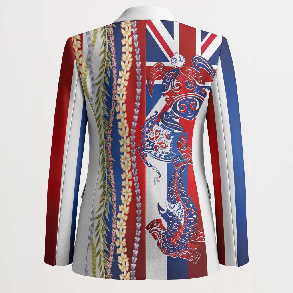 Hawaiian Sea Animals Blazer with Lei and Flag Style LT03 - Polynesian Pride