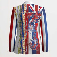 Hawaiian Sea Animals Blazer with Lei and Flag Style LT03 - Polynesian Pride