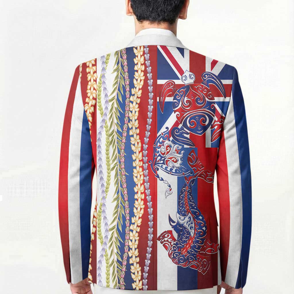 Hawaiian Sea Animals Blazer with Lei and Flag Style LT03 - Polynesian Pride