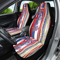 Hawaiian Sea Animals Car Seat Cover with Lei and Flag Style LT03 - Polynesian Pride