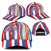 Hawaiian Sea Animals Classic Cap with Lei and Flag Style LT03 - Polynesian Pride