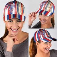 Hawaiian Sea Animals Classic Cap with Lei and Flag Style LT03 - Polynesian Pride