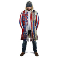 Hawaiian Sea Animals Cloak with Lei and Flag Style LT03 - Polynesian Pride