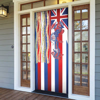 Hawaiian Sea Animals Door Cover with Lei and Flag Style LT03 - Polynesian Pride