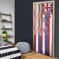 Hawaiian Sea Animals Door Cover with Lei and Flag Style LT03 - Polynesian Pride