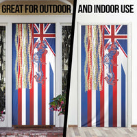 Hawaiian Sea Animals Door Cover with Lei and Flag Style LT03 - Polynesian Pride