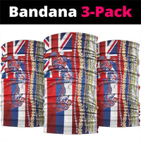 Hawaiian Sea Animals Neck Gaiter with Lei and Flag Style LT03 package One Size: 25*50cm Multicolor - Polynesian Pride