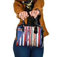 Hawaiian Sea Animals Shoulder Handbag with Lei and Flag Style LT03 One Size Multicolor - Polynesian Pride