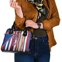 Hawaiian Sea Animals Shoulder Handbag with Lei and Flag Style LT03 - Polynesian Pride