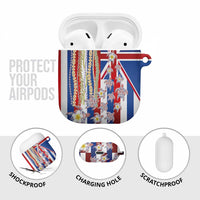 Hawaiian Polynesian Tribal Turtles AirPods Case with Lei and Flag Style LT03 - Polynesian Pride