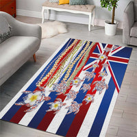 Hawaiian Polynesian Tribal Turtles Area Rug with Lei and Flag Style LT03 - Polynesian Pride