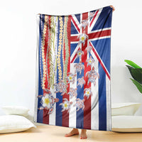 Hawaiian Polynesian Tribal Turtles Blanket with Lei and Flag Style LT03 - Polynesian Pride