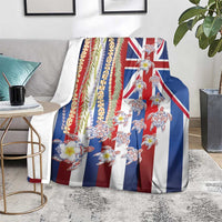 Hawaiian Polynesian Tribal Turtles Blanket with Lei and Flag Style LT03 - Polynesian Pride