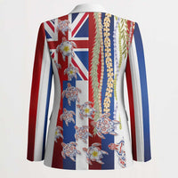 Hawaiian Polynesian Tribal Turtles Blazer with Lei and Flag Style LT03 - Polynesian Pride