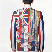 Hawaiian Polynesian Tribal Turtles Blazer with Lei and Flag Style LT03 - Polynesian Pride