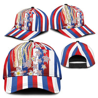 Hawaiian Polynesian Tribal Turtles Classic Cap with Lei and Flag Style LT03 - Polynesian Pride