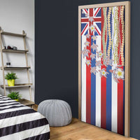 Hawaiian Polynesian Tribal Turtles Door Cover with Lei and Flag Style LT03 - Polynesian Pride
