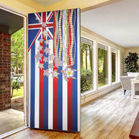 Hawaiian Polynesian Tribal Turtles Door Cover with Lei and Flag Style LT03 - Polynesian Pride