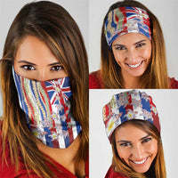 Hawaiian Polynesian Tribal Turtles Neck Gaiter with Lei and Flag Style LT03 - Polynesian Pride