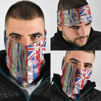 Hawaiian Polynesian Tribal Turtles Neck Gaiter with Lei and Flag Style LT03 - Polynesian Pride