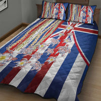 Hawaiian Polynesian Tribal Turtles Quilt Bed Set with Lei and Flag Style LT03 - Polynesian Pride
