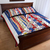 Hawaiian Polynesian Tribal Turtles Quilt Bed Set with Lei and Flag Style LT03 - Polynesian Pride
